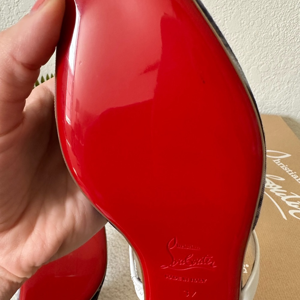 Christian Louboutin Choc Lock Jean Flats - Picture 5 of 10